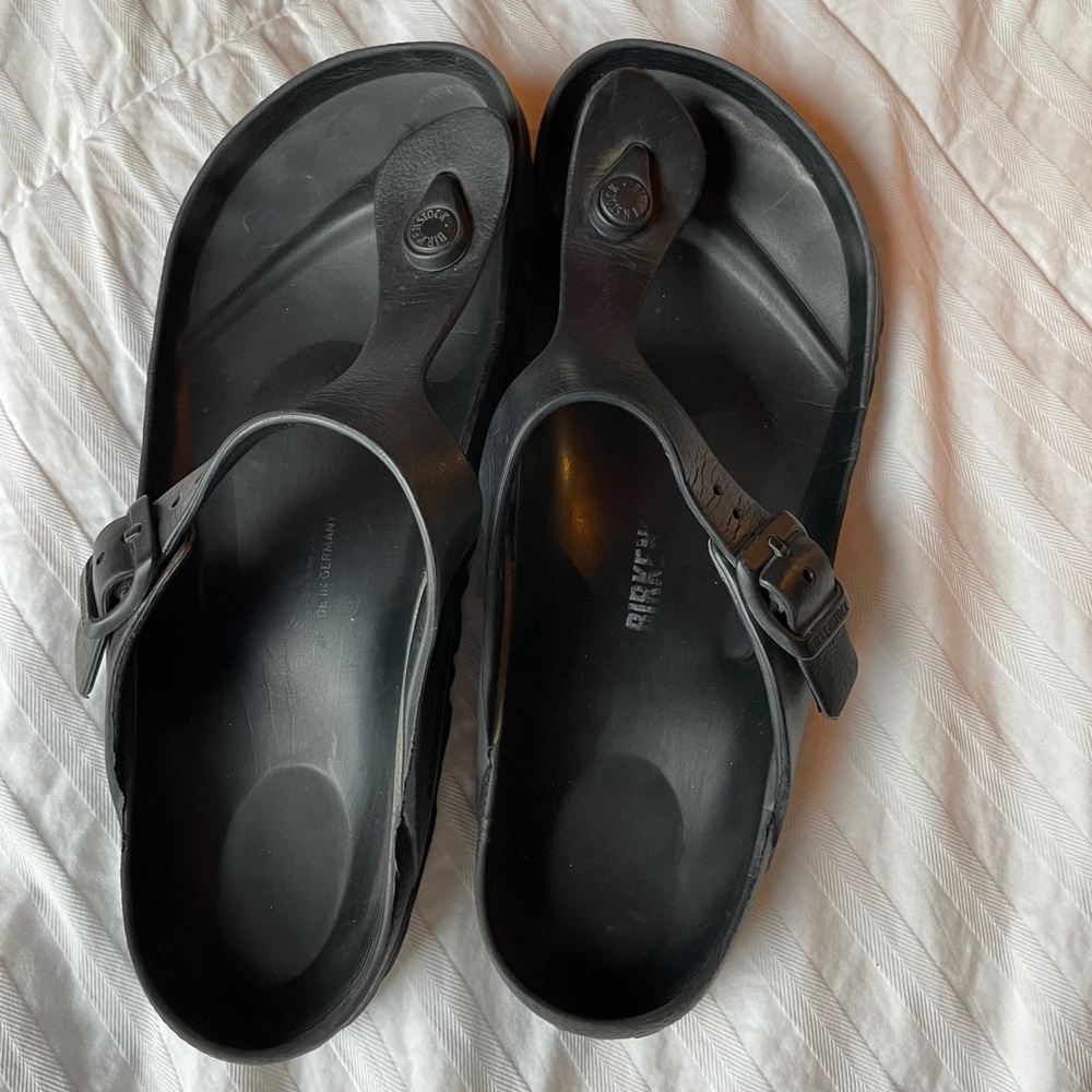 Birkenstock Gizeh Essentials EVA Slide Sandal - Black- Women's Size 38/ 7.5